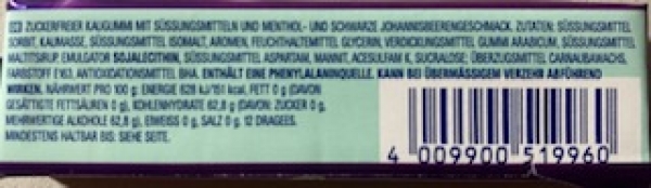 Wrigleys Airwaves Cool Cassis Einzelpackung
